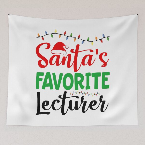 Item preview, Santa's Favorite Lecturer designed and sold by Bendthetrend.