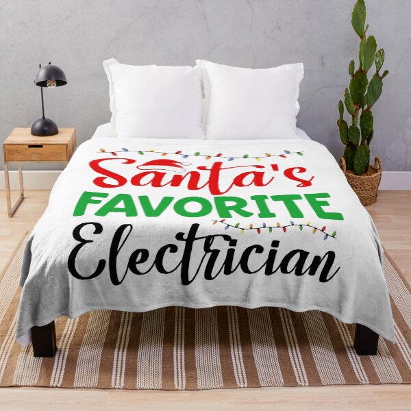 Item preview, Santa's Favorite Electrician designed and sold by Bendthetrend.