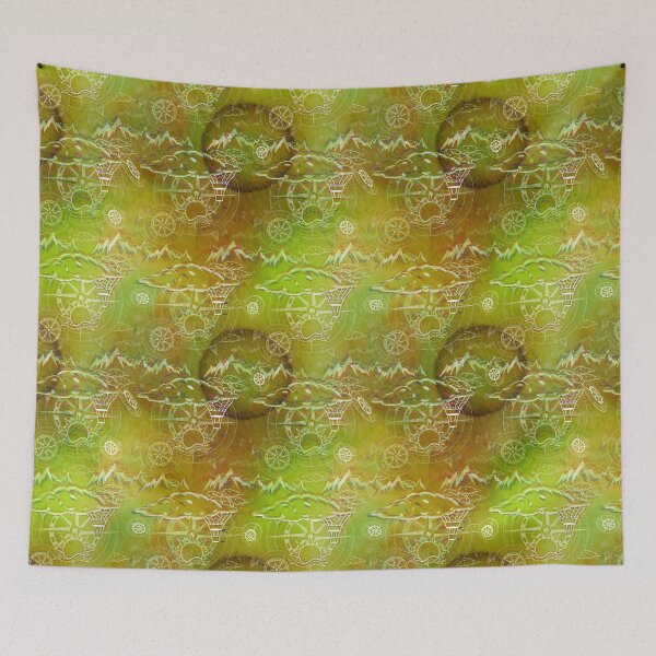 Item preview, Jewel Toned Ditsy Adventure Repeat Pattern designed and sold by rhombusOnion.