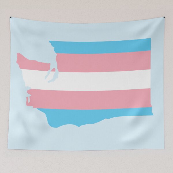 Item preview, Transgender Pride Flag Washington Seattle designed and sold by beerhamster.