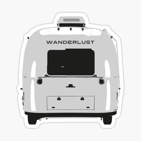 Wanderlust Airstream Trailer Sticker