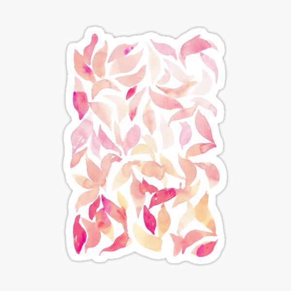 Vista previa del artículo con la obra «Hojas Sueltas de Acuarela - Rosa», diseñado y vendido por ASueCreative.