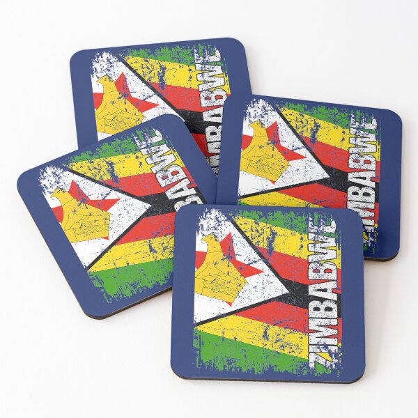 Item preview, ZIMBABWE Big Flag Vintage Distressed ZIMBABWE   designed and sold by AndDollss.