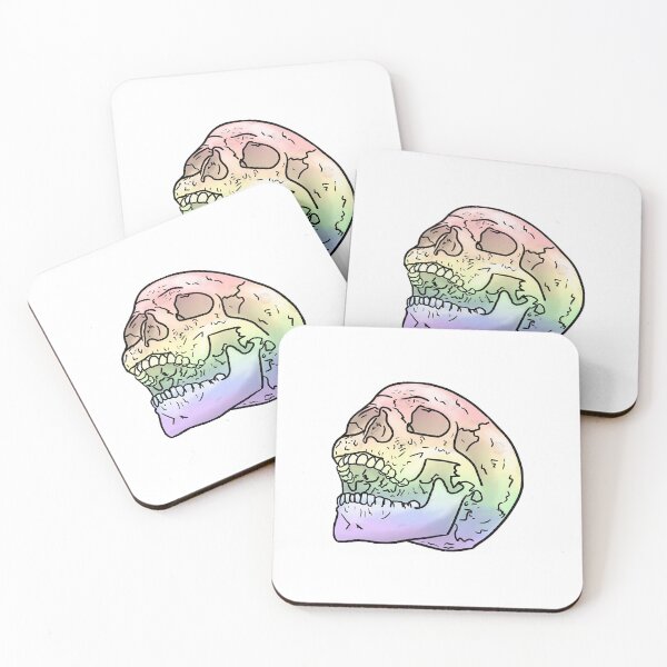 Item preview, Pastel Rainbow Skull  designed and sold by termakotz.