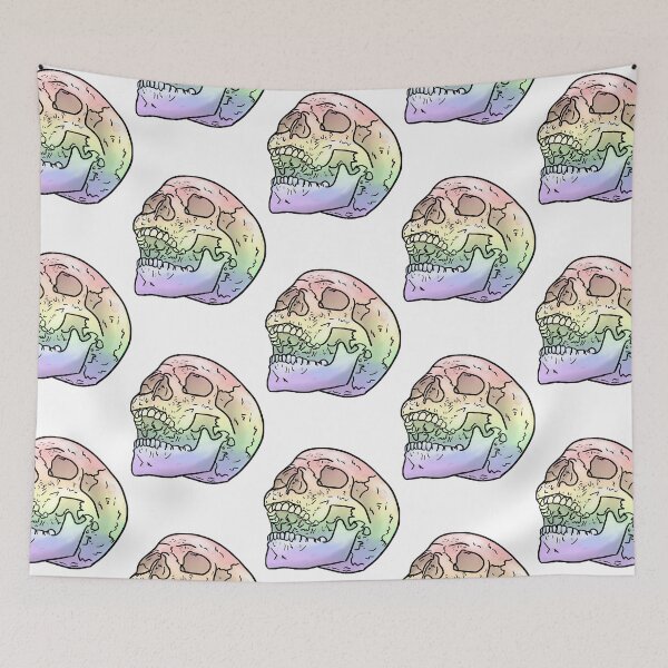 Item preview, Pastel Rainbow Skull  designed and sold by termakotz.