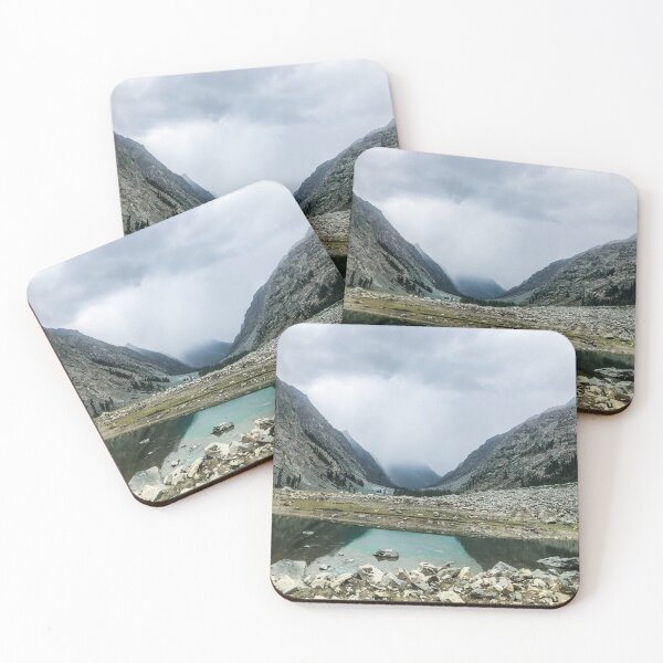 Item preview, Calm Water Lake Clouds Rocky Mountains designed and sold by Saim-Photos.