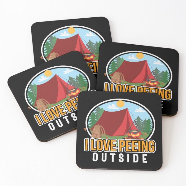 Item preview, I Love Peeing Outside | Camping | Hiking Retro designed and sold by KrisSidDesigns.