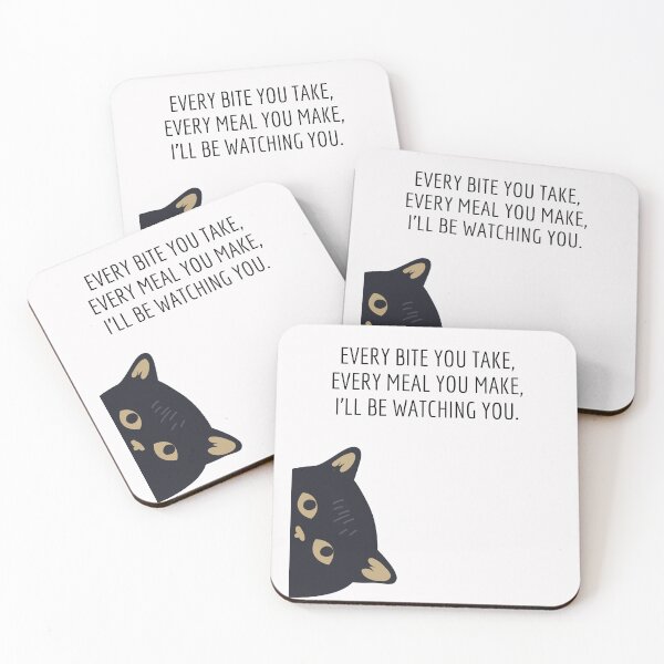 Item preview, Every Bite You Take, Every Meal You Make, ILL Be Watching You-Funny Cat-Cat Lover-Every Breath You Take-Song Lyrics designed and sold by SighFly52.