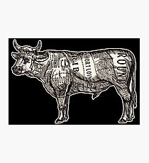 Butcher Chart: Cow Edition Photographic Print