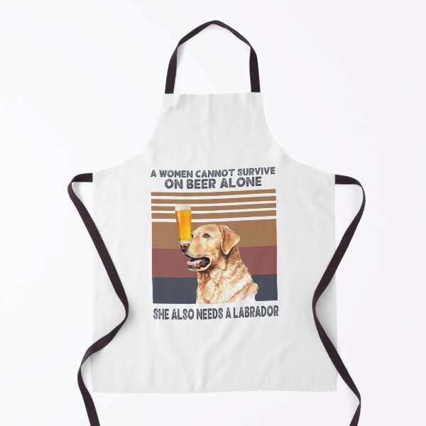 Item preview, A Woman Cannot Survive On Beer Alone She Also Needs A Dog Labrador Retriever, Labrador Retro, Drink Beer with Dog Tshirts, Labrador Retriever, Retro Vintage Sunset, Dog Lover Gifts, Beer Lover Gifts designed and sold by FreDricKawillia.