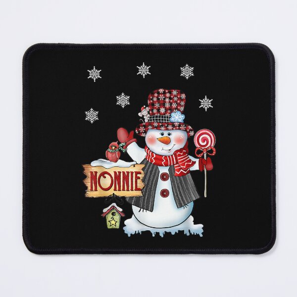 Item preview, Nonnie Snowman Christmas Candy Cane Red Plaid Santa  designed and sold by laurenm233.