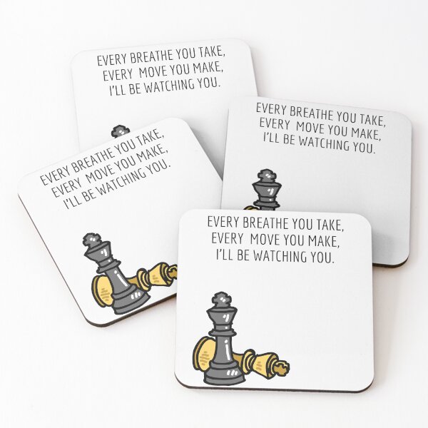 Item preview,  Every Breath You Take, Every Move You Make, I ll Be Watching You-Chess Player-Chess Lover-Every Breath You Take-Song Lyrics designed and sold by SighFly52.
