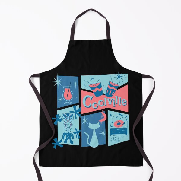 Item preview, Mid-Century Modern Tiki Beatnik Funky Cat and Cocktail designed and sold by ksrogersdesigns.