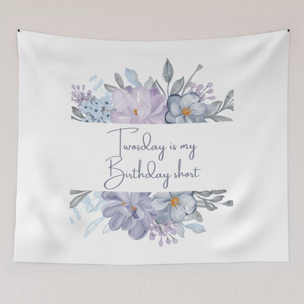 Item preview, Twosday is my birthday short designed and sold by Snehartshop.