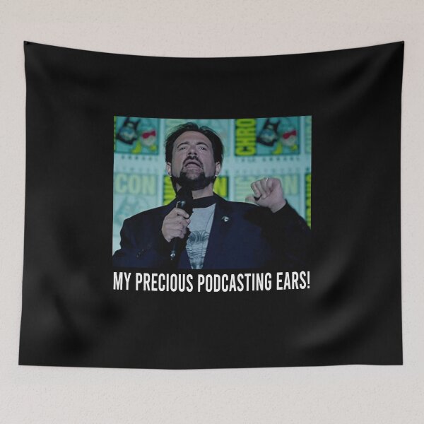 Item preview, My precious podcasting ears man poster vintage designed and sold by CarissaSamuel6.