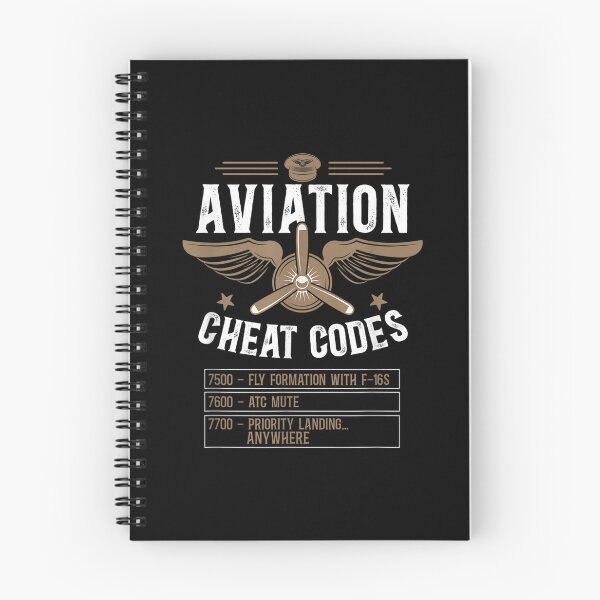 Item preview, Airplane Pilot Vintage Aviation Cheat Codes 7500 Fly  designed and sold by laurenm233.