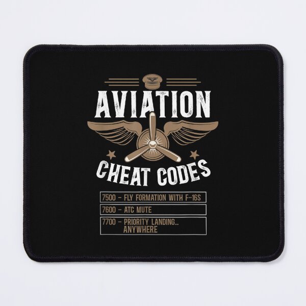 Item preview, Airplane Pilot Vintage Aviation Cheat Codes 7500 Fly  designed and sold by laurenm233.