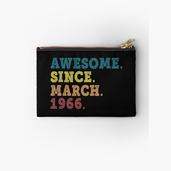 Item preview, Awesome Since March 1966 Retro Vintage 56th Birthday Gift designed and sold by designbychow.