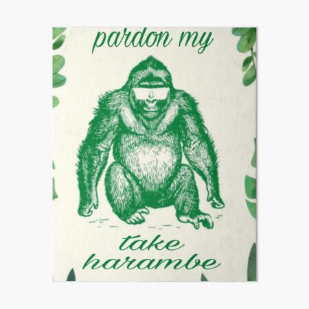 barstool harambe shirt, pardon my take harambe Essential T-Shirt for Sale  by ismailalrawi