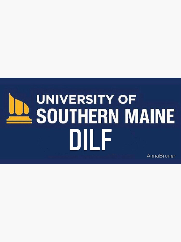 "University of Southern Maine DILF" Sticker by AnnaBruner Redbubble