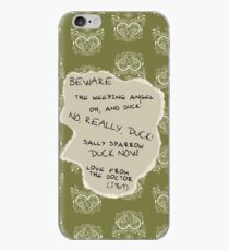 Beware the Weeping Angel iPhone Case