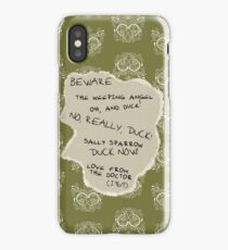 Beware the Weeping Angel iPhone Case