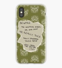 Beware the Weeping Angel iPhone Case