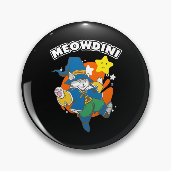 Item preview, Meowdini Wizard Cat designed and sold by onicon.