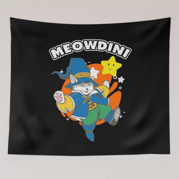 Item preview, Meowdini Wizard Cat designed and sold by onicon.