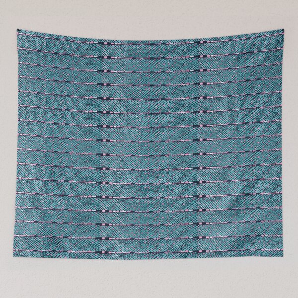 Item preview, blue sea folk pattern  designed and sold by marianabeldi.