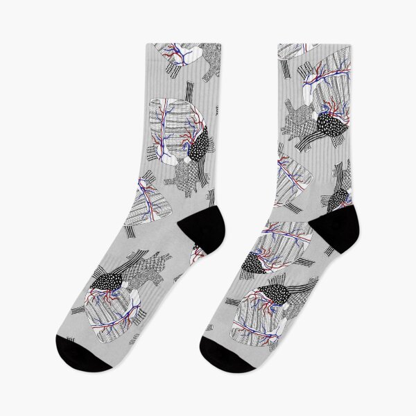 Item preview, Anatomical Hearts on Grey designed and sold by fogoosherie.
