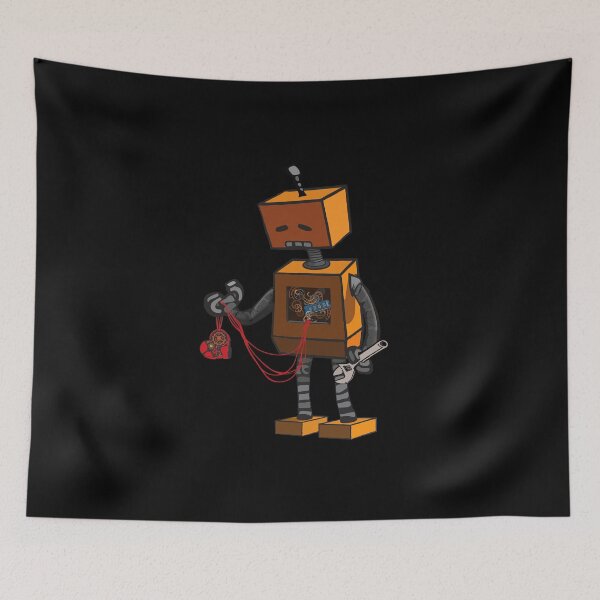 Item preview, Steel Heart, Sad Robot - Original Digital Artwork designed and sold by granimatedesign.