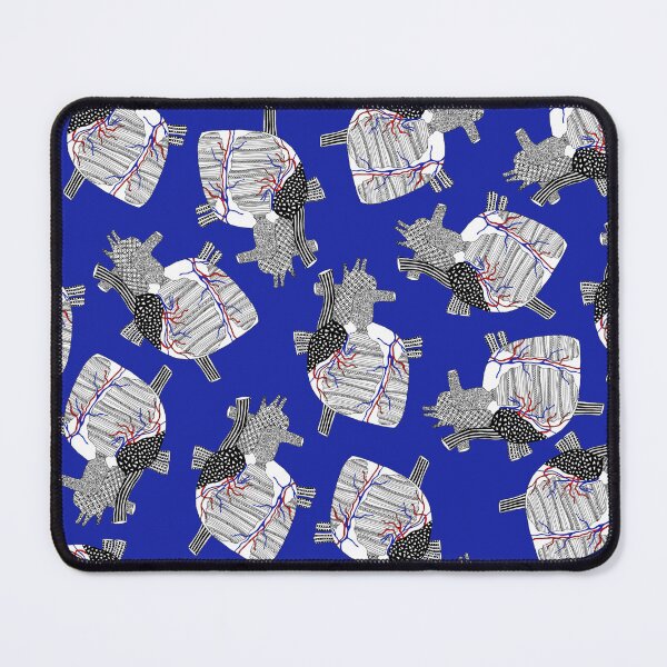 Item preview, Anatomical Hearts on Blue designed and sold by fogoosherie.