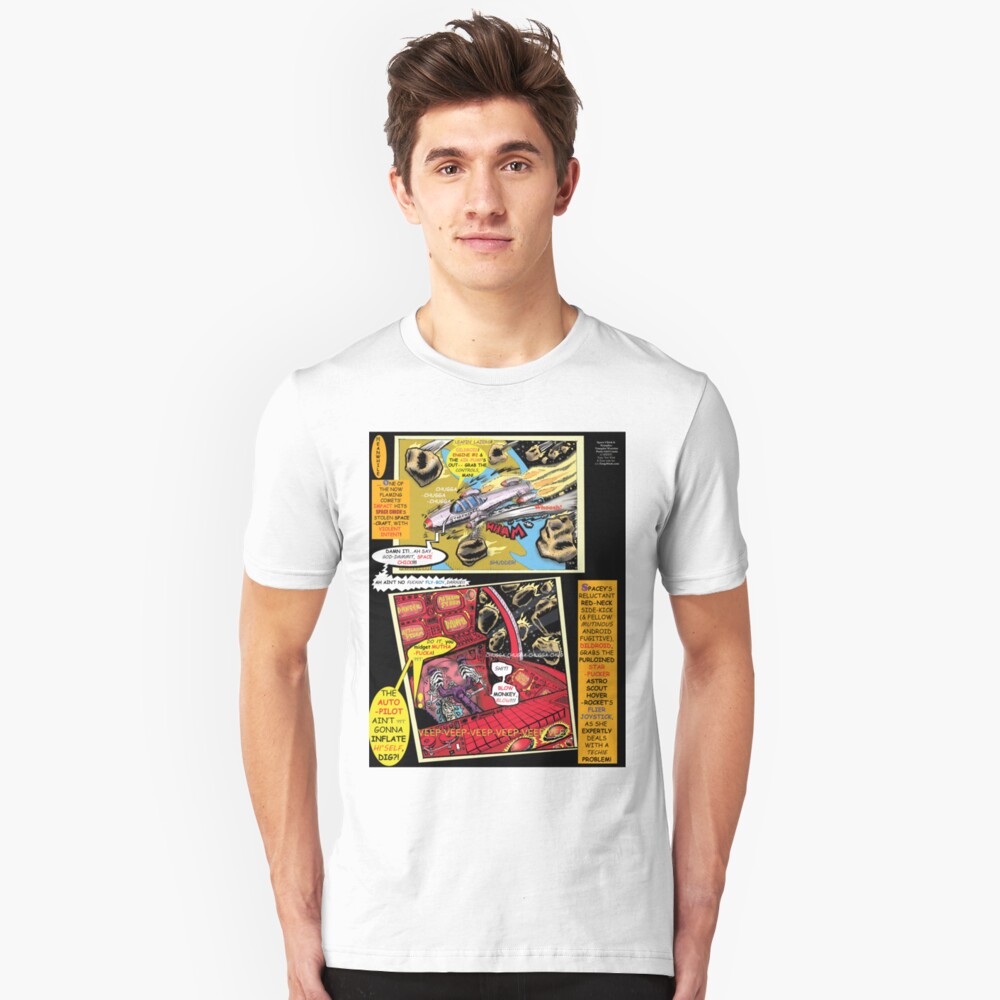 Page #6 of Tex Watt's WEEKLY (UNCENSORED) SUNDAY COMIX POP-ART! Slim Fit T-Shirt