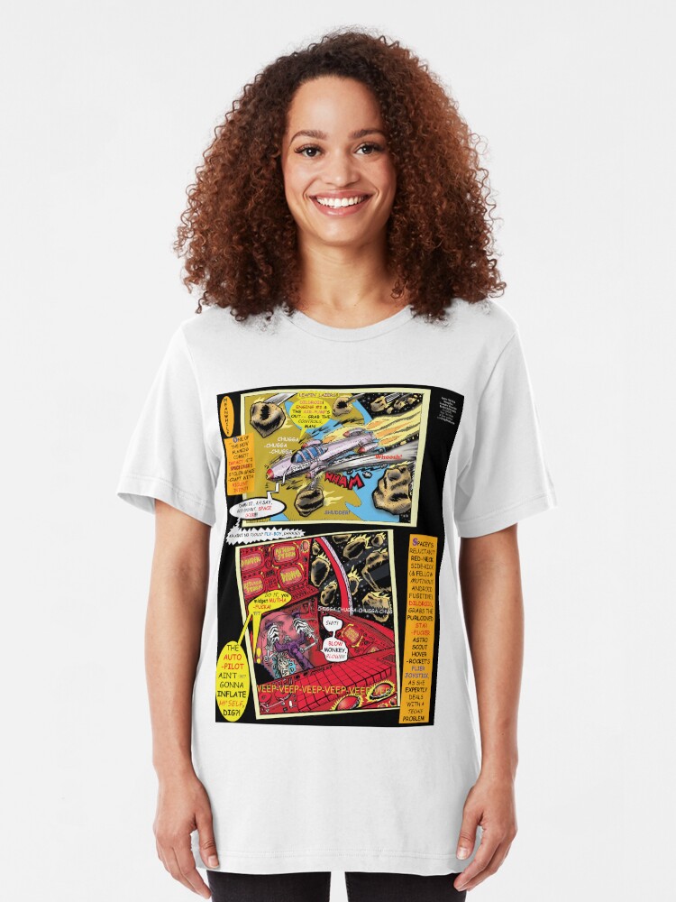 Alternate view of Page #6 of Tex Watt's WEEKLY (UNCENSORED) SUNDAY COMIX POP-ART! Slim Fit T-Shirt