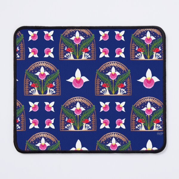 Item preview, Showy Lady Slipper with ferns and mushrooms designed and sold by Peleegirl.