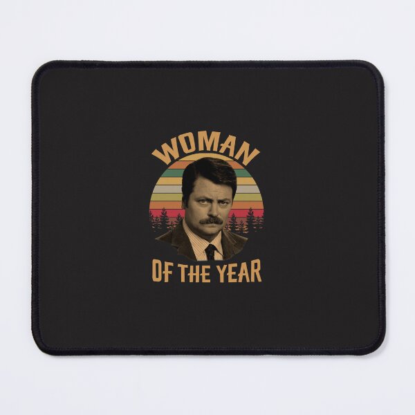 Item preview, Woman of The Year Vintage Retro Ron Swanson Parks and Recreation Classic T-Shirt designed and sold by AndreaWecker.