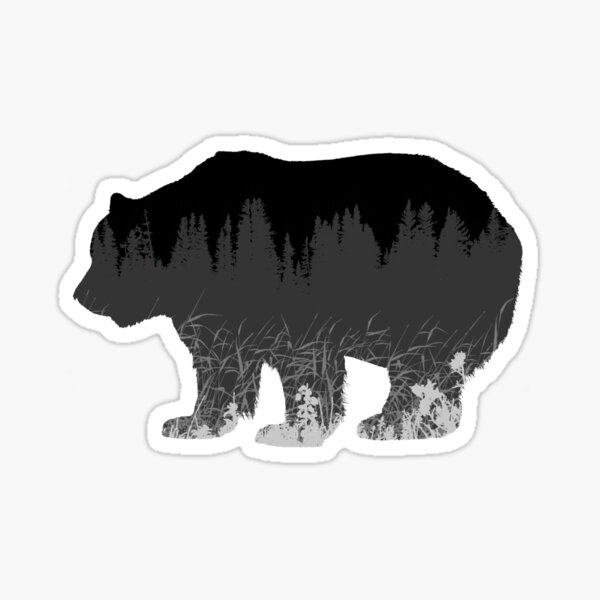 Grizzly Bear Family Silhouettes, Mama Bear with Cubs Kids T-Shirt for  Sale by Jenn Inashvili