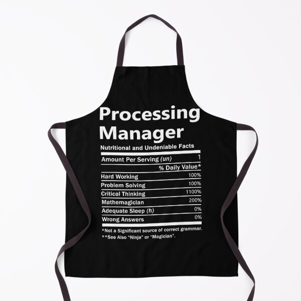 Item preview, Processing Manager  T Shirt - Nutrition Factors Job Gift Item Tee designed and sold by wardorion9.