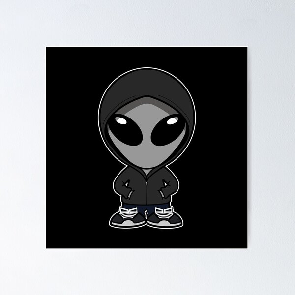 Alien discount wearing hoodie