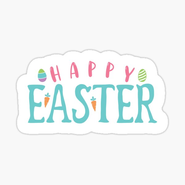 Item preview, Happy Easter Sticker designed and sold by mahsanart.