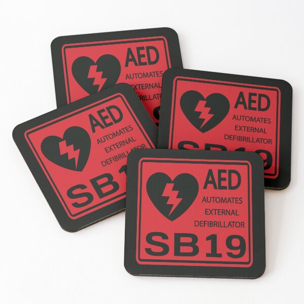 Item preview, SB19 Merch PPOP | Filipino Boy Bands AED Defilbrilator Red Black designed and sold by veritykingdom.
