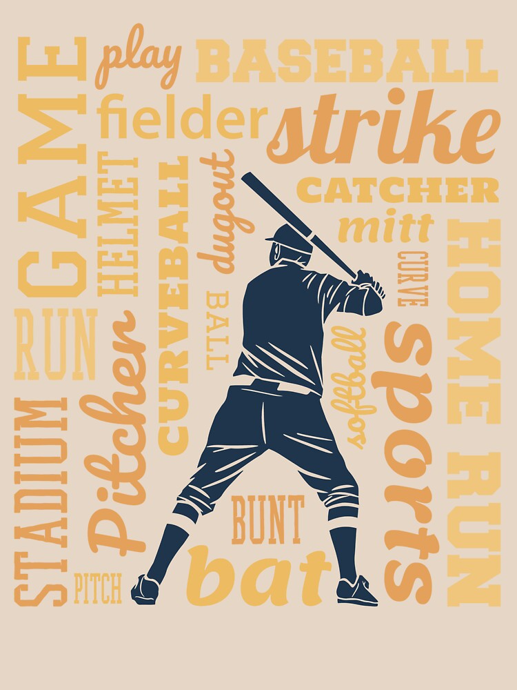 T shirt design game day with baseball vintage Vector Image