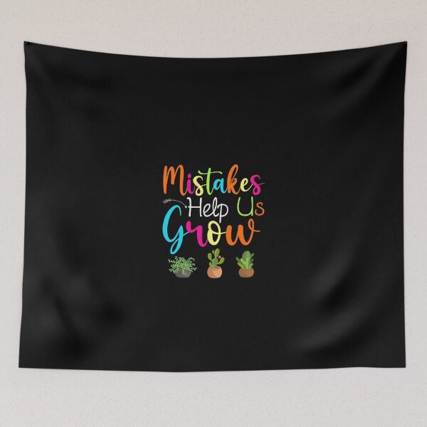 Item preview, Mistakes Help Us Grow Growth Mindset Motivational Houseplant designed and sold by Evrallimee.