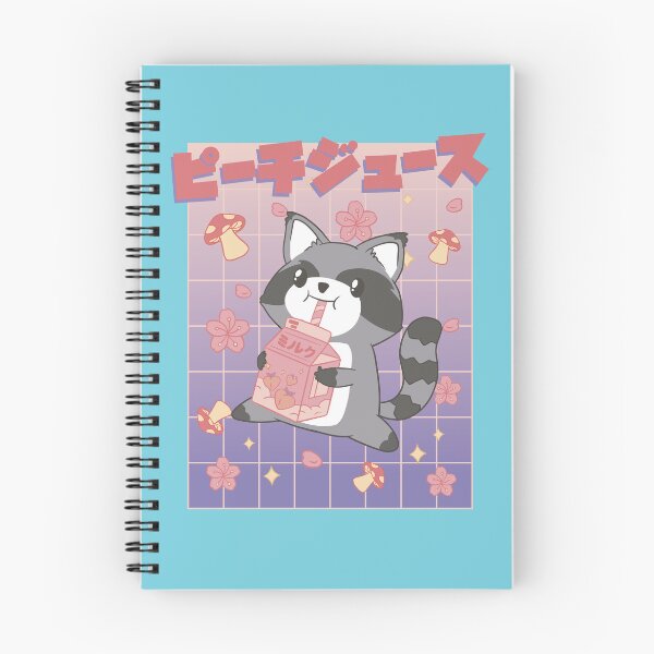 Item preview, Kawaii Raccoon Drinking Peach Juice designed and sold by MrEddie10.
