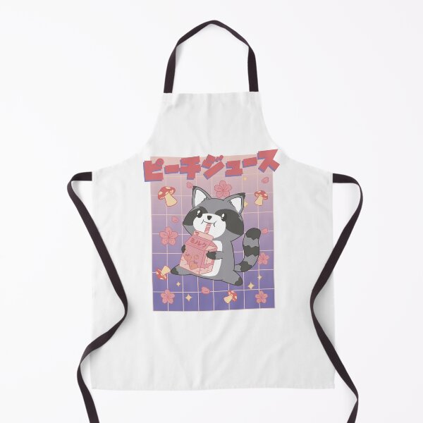Item preview, Kawaii Raccoon Drinking Peach Juice designed and sold by MrEddie10.
