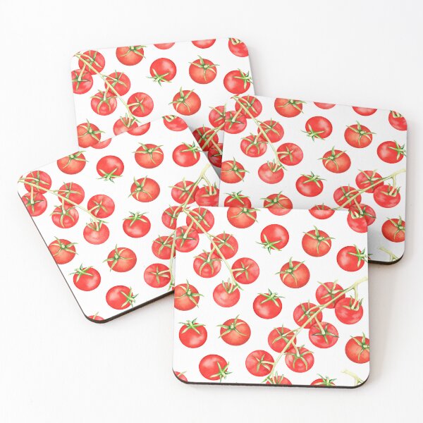 Item preview, Tomatoes pattern. Watercolor drawing. designed and sold by Trilisti.