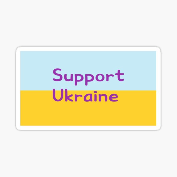 Item preview, Support Ukraine lettering designed and sold by Johnallthings.