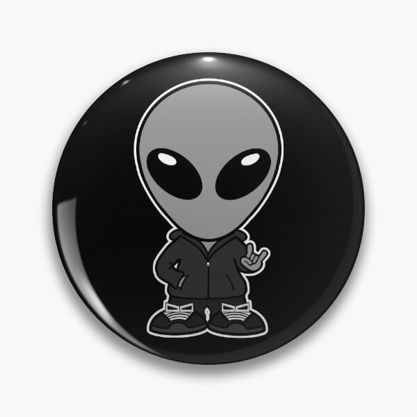 Item preview, Alien Holding Up 'Rock On' Hand Sign  designed and sold by SpaceAlienTees.