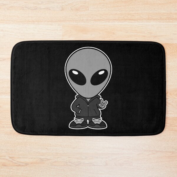 Item preview, Alien Holding Up 'Rock On' Hand Sign  designed and sold by SpaceAlienTees.